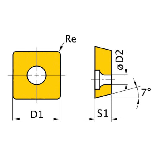 HM replacement inserts ISO SNMG150608