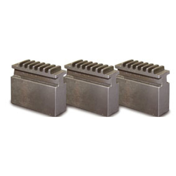 Block jaw set soft for three-jaw lathe chuck Ø 250 mm Camlock DIN ISO 702-2 No. 6