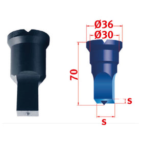 Square punch No.3 22 mm