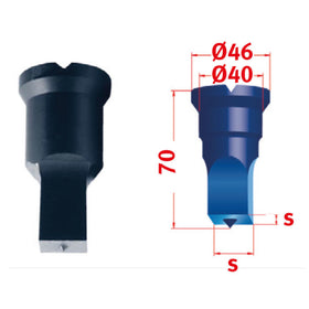 Square punch No.3 25 mm