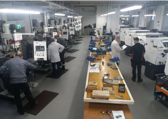 Installation of 7 milling machines and lathes at a dublin university