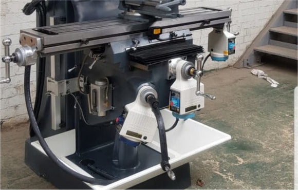 Our Optimum MF2-B milling machine.