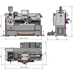 Precision Centre Lathe - OPTIturn TH 4215D - Millennium Machinery